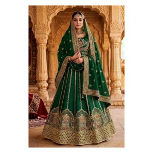 Emerald Green Bridal Mehndi Maxi TNSML03