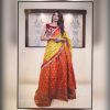 Mirror Embroidered Lehenga with Velvet Choli TNSML07
