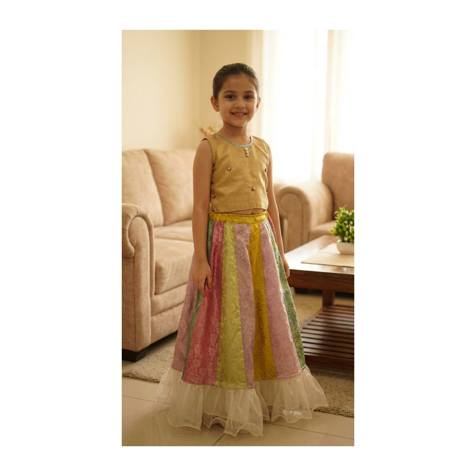 Stunning Multicolored Lehenga TNSK01