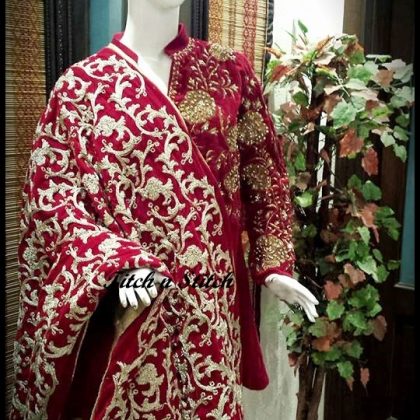 Bridal Velvet Shawl TNSVS05