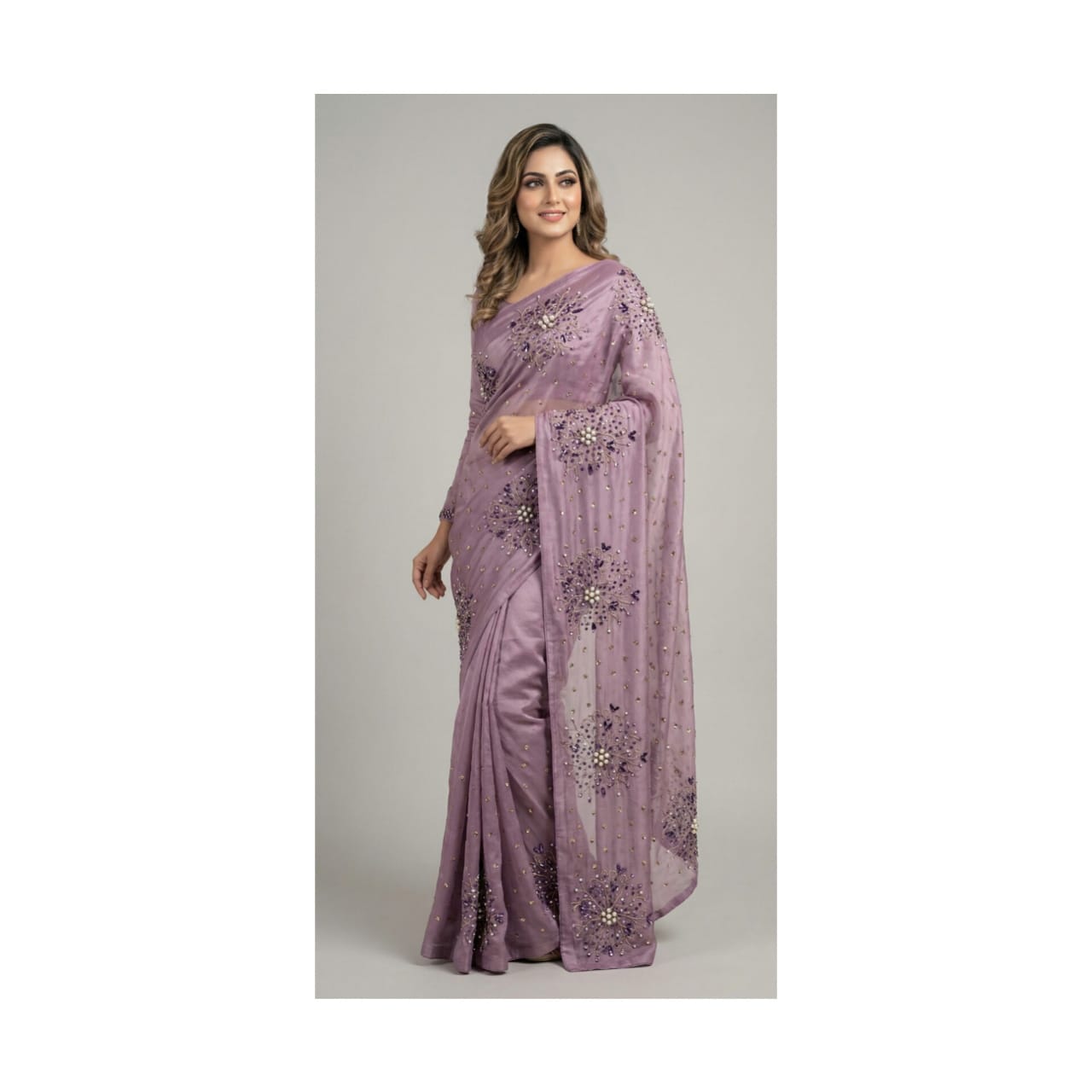 Arish Lilac Saree TNSSR05