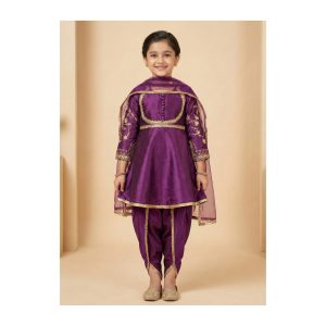 Purple Peplum with Tulip TNSK037