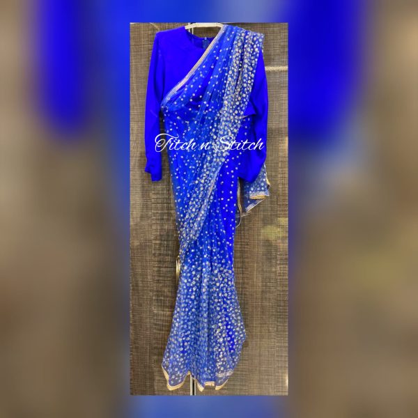 Glitter Net Saree TNSK41