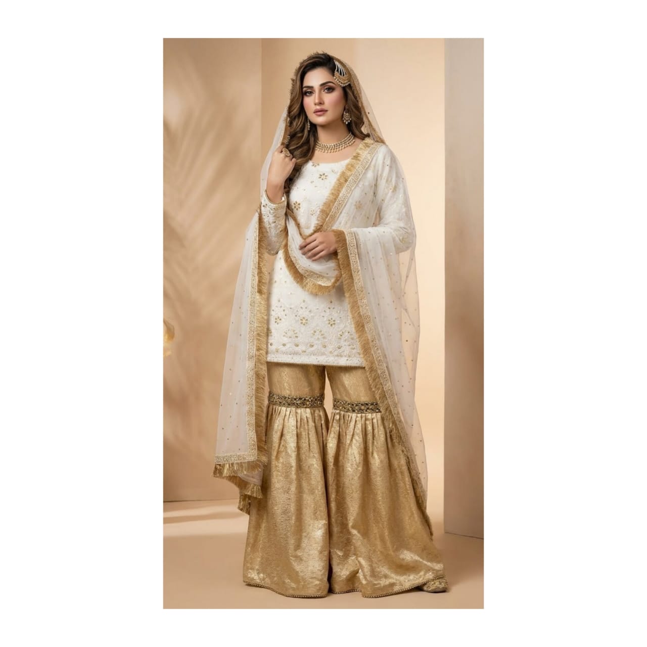 White Gharara Outfit TNSPR19