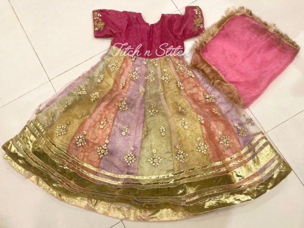 Multicolored Anarkali TNSK 46 - Image 2