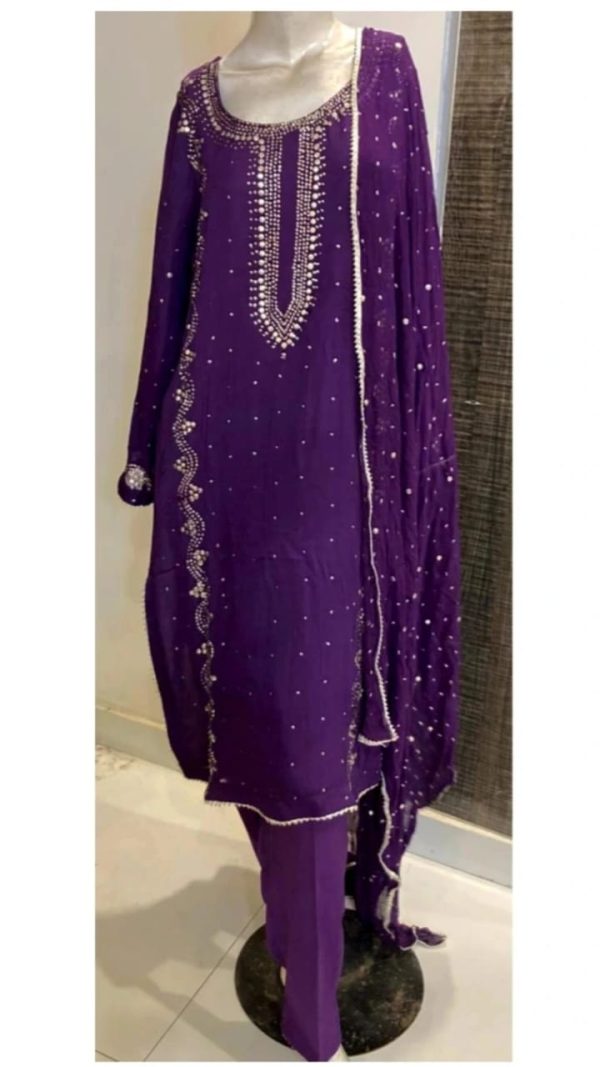 Chiffon Kamdani suit TNSP01