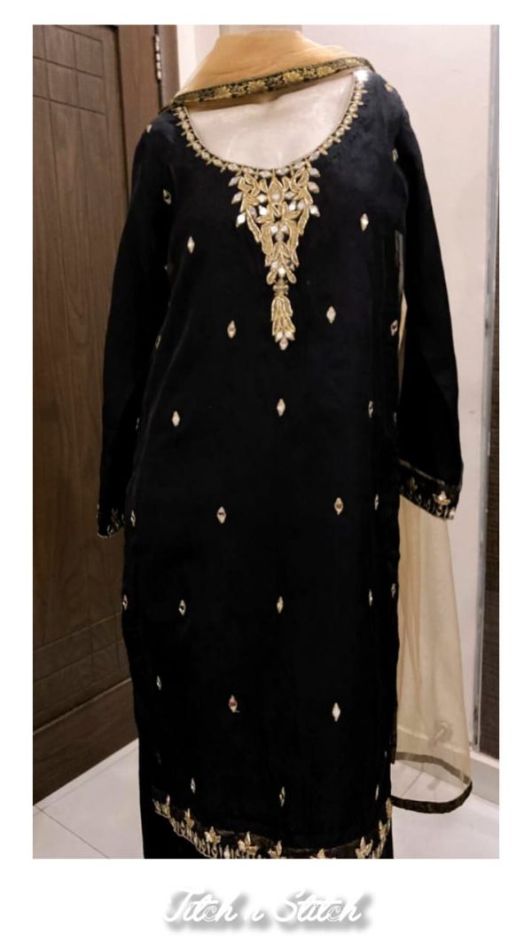 Black farshi shalwar suit TNSPR24