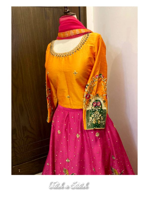 Mehendi Lehenga Choli  TNSML27 - Image 3