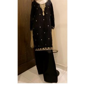 Black farshi shalwar suit TNSPR24